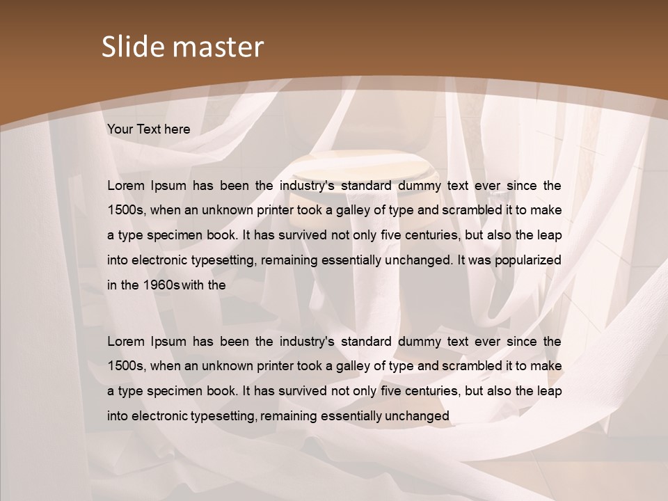 White Room Service PowerPoint Template