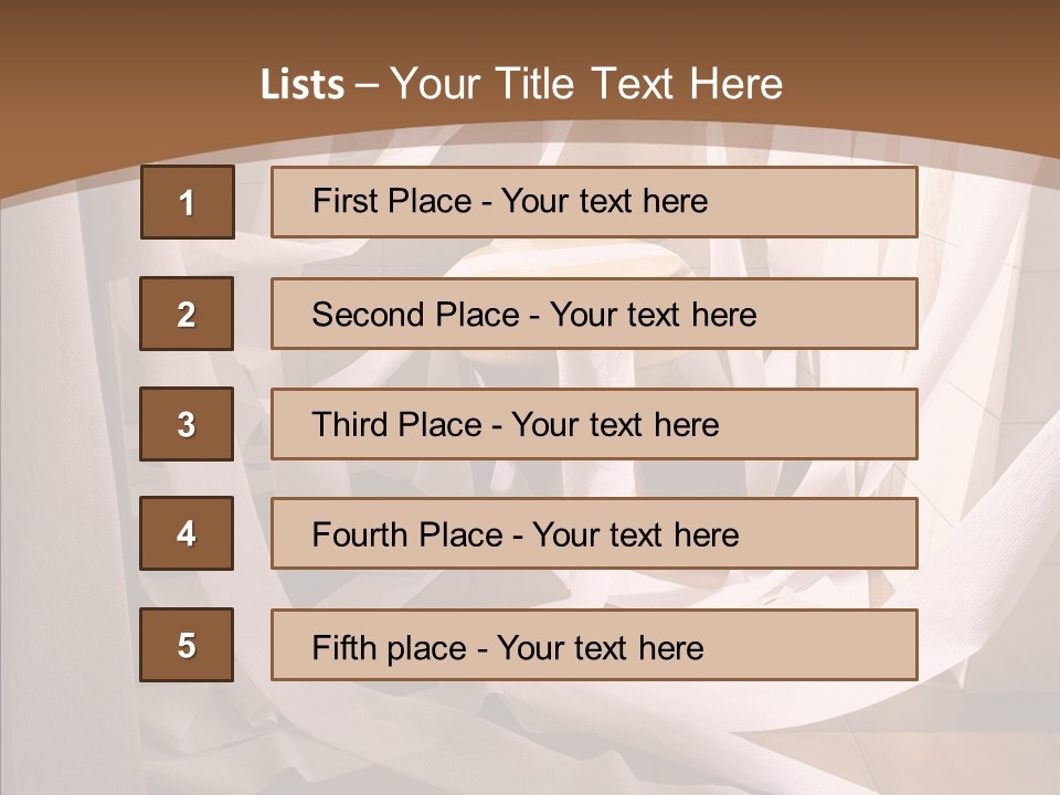 White Room Service PowerPoint Template