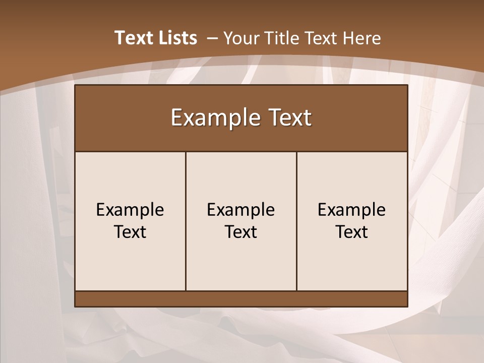 White Room Service PowerPoint Template