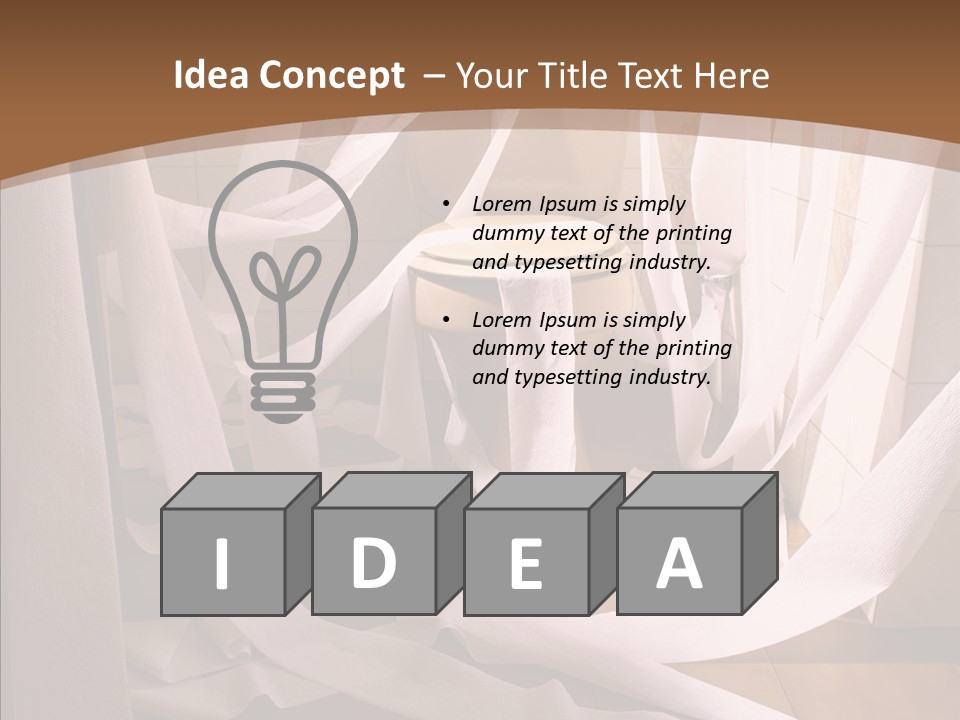 White Room Service PowerPoint Template