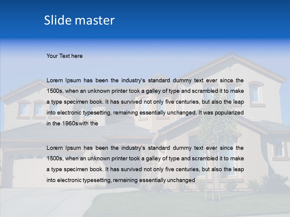 Residence Realty House PowerPoint Template