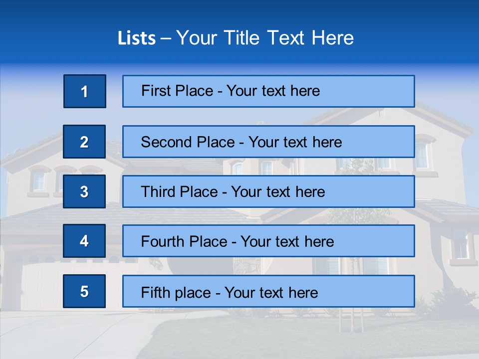 Residence Realty House PowerPoint Template
