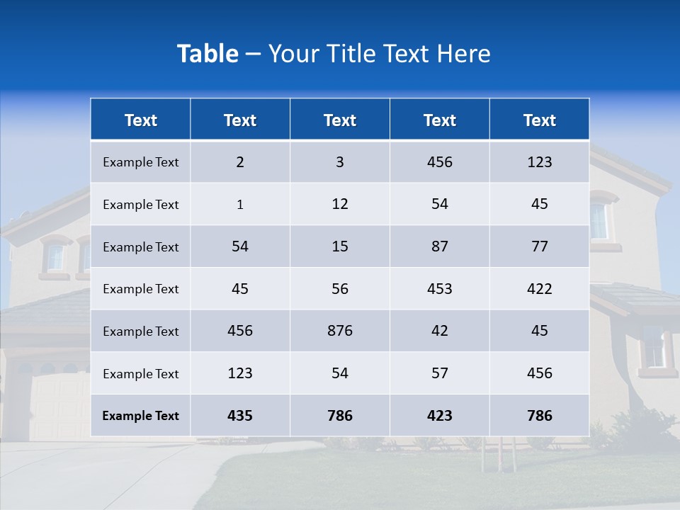 Residence Realty House PowerPoint Template