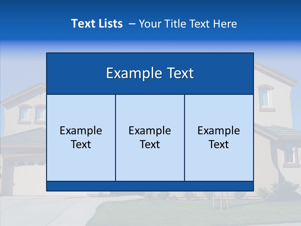 Residence Realty House PowerPoint Template