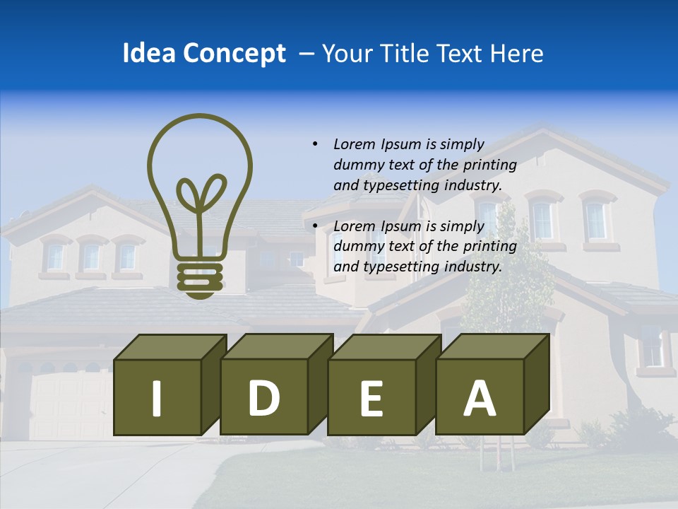 Residence Realty House PowerPoint Template