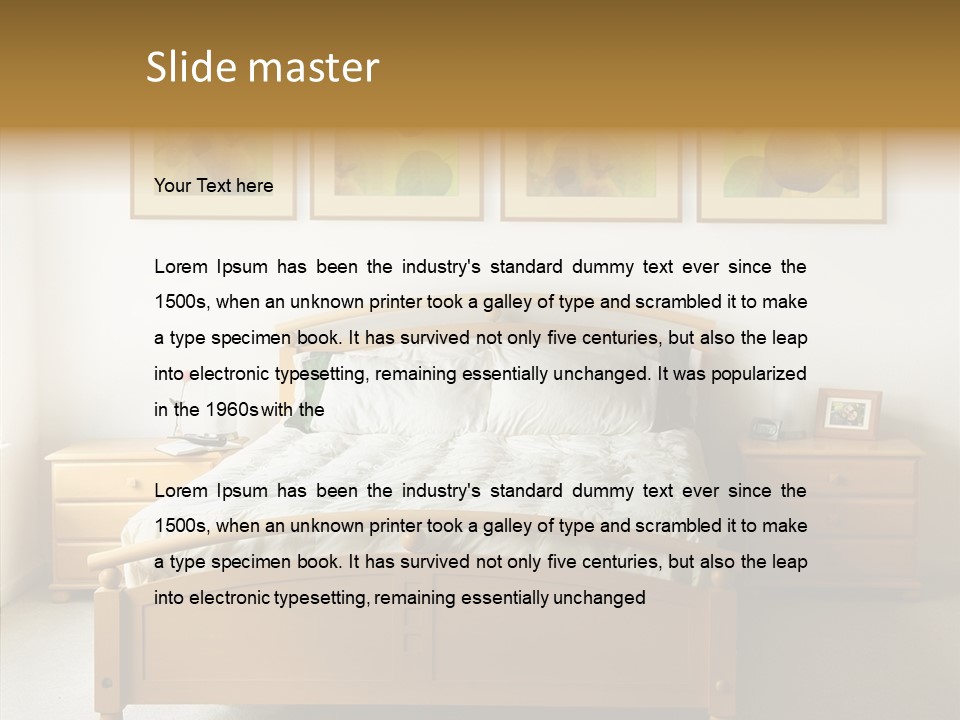 Lodging Color Sleep PowerPoint Template