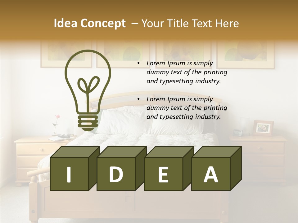 Lodging Color Sleep PowerPoint Template