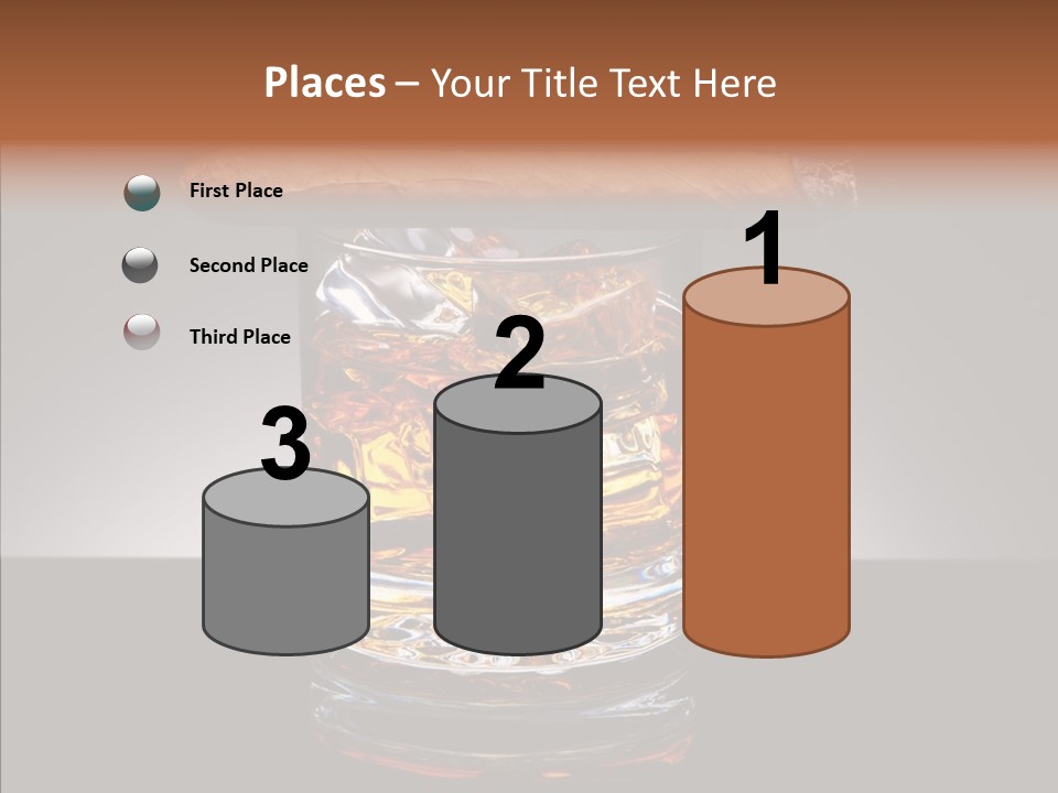 Golden Drink Lit PowerPoint Template