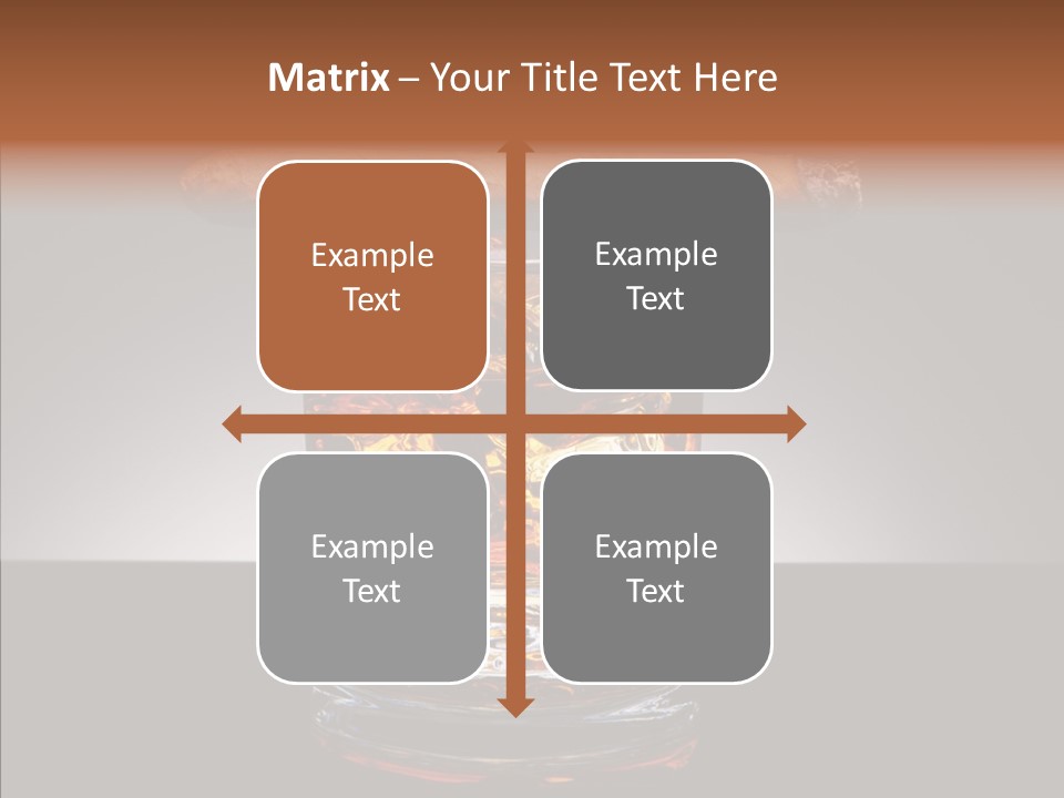 Golden Drink Lit PowerPoint Template