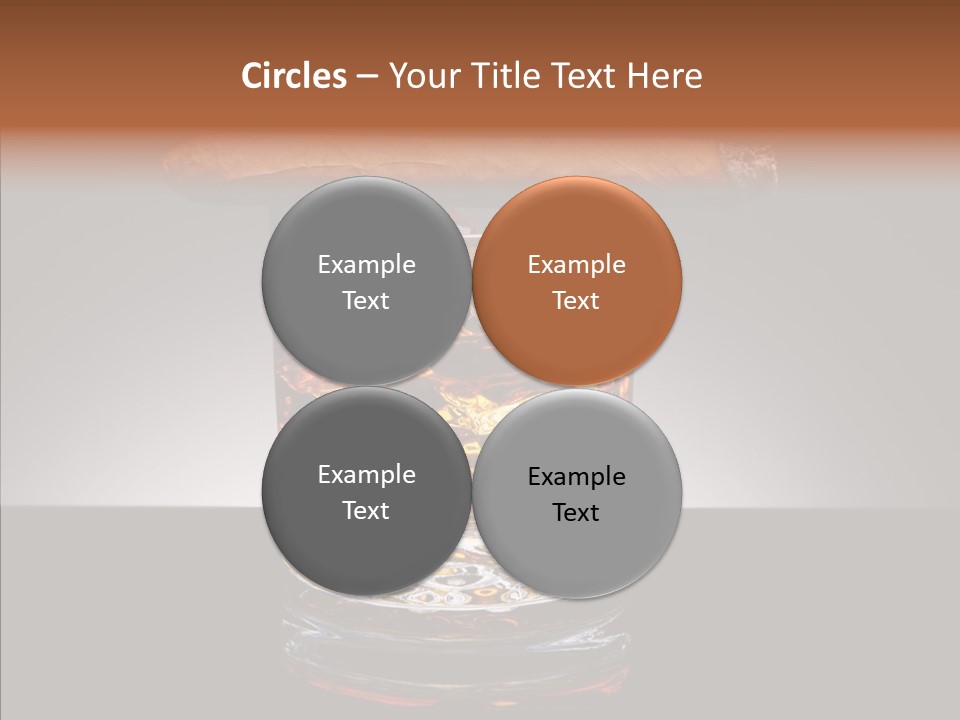 Golden Drink Lit PowerPoint Template