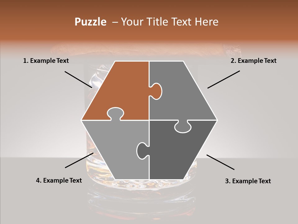 Golden Drink Lit PowerPoint Template