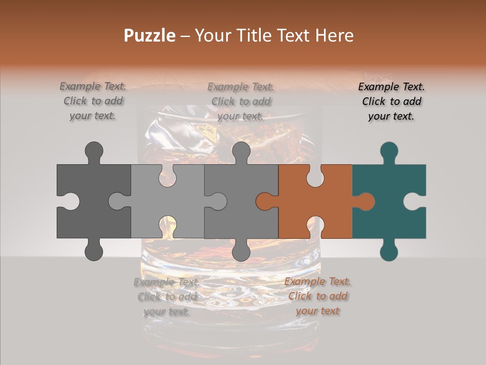 Golden Drink Lit PowerPoint Template