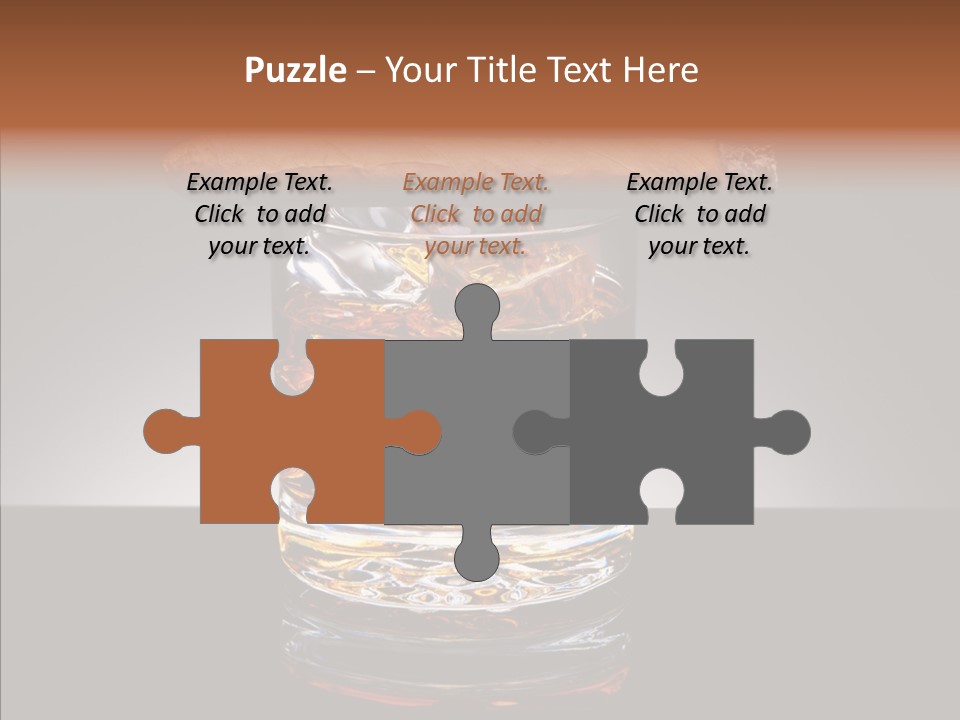 Golden Drink Lit PowerPoint Template