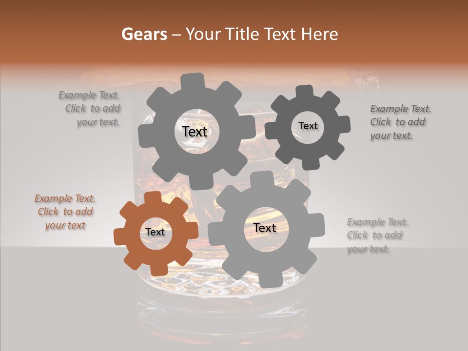 Golden Drink Lit PowerPoint Template