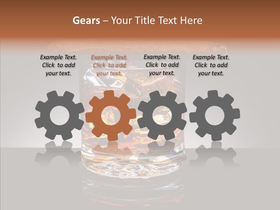 Golden Drink Lit PowerPoint Template