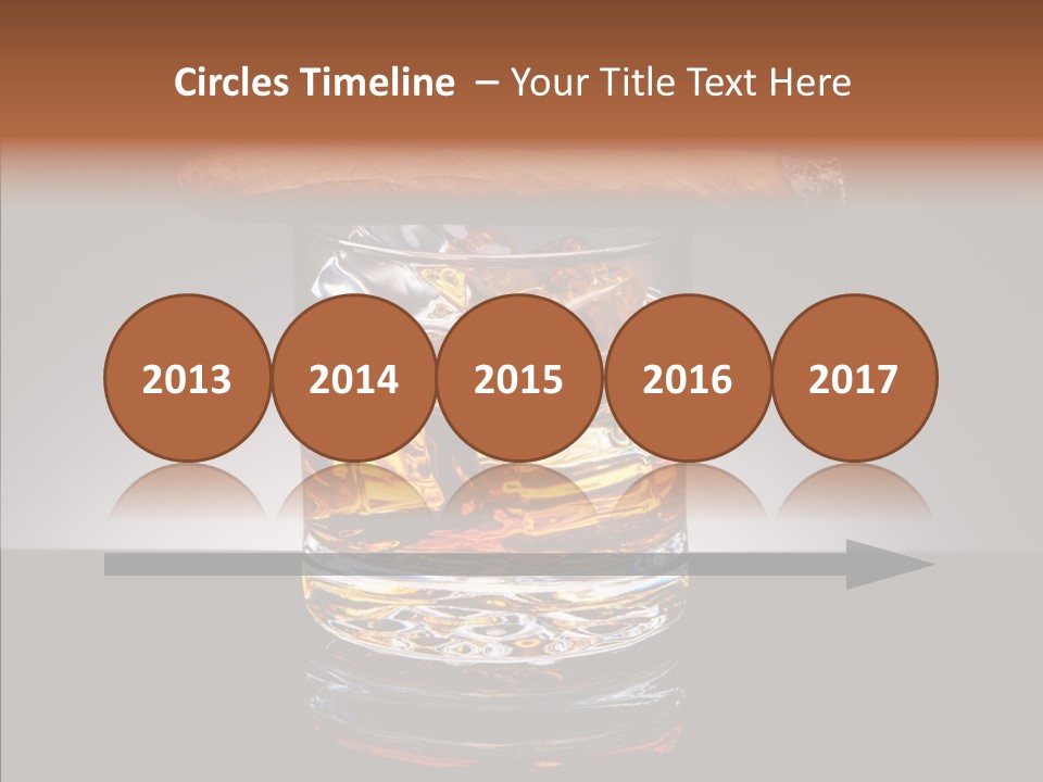 Golden Drink Lit PowerPoint Template