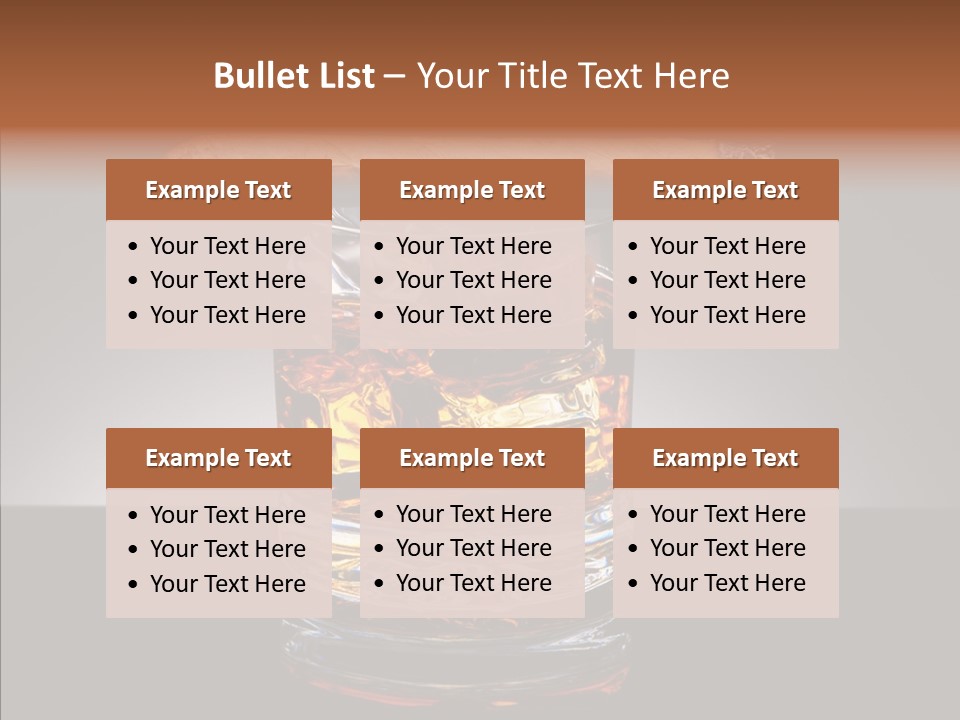 Golden Drink Lit PowerPoint Template