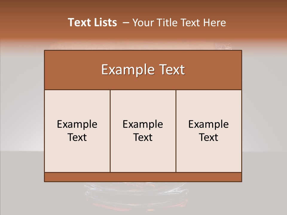 Golden Drink Lit PowerPoint Template