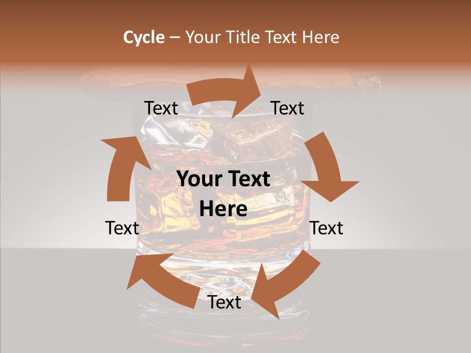 Golden Drink Lit PowerPoint Template