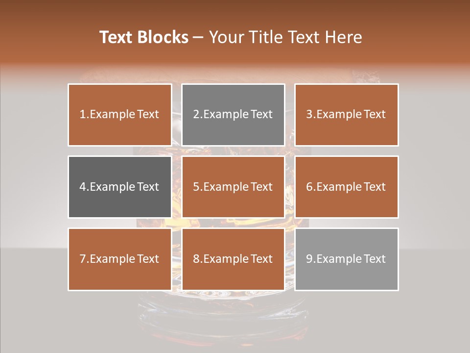 Golden Drink Lit PowerPoint Template