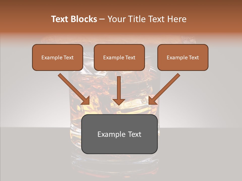 Golden Drink Lit PowerPoint Template