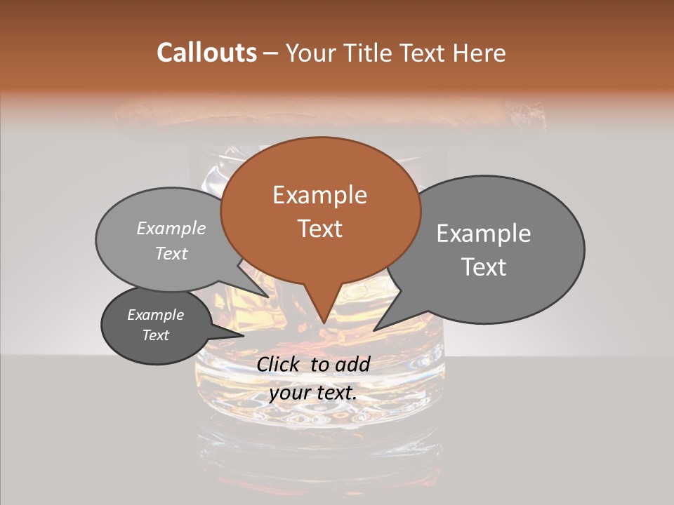 Golden Drink Lit PowerPoint Template