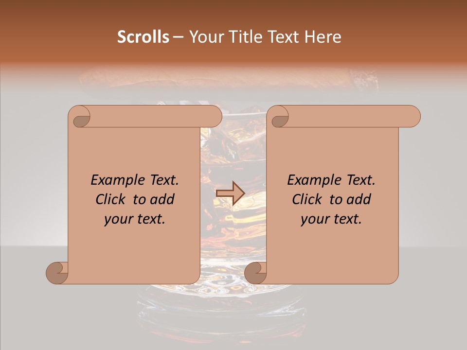 Golden Drink Lit PowerPoint Template