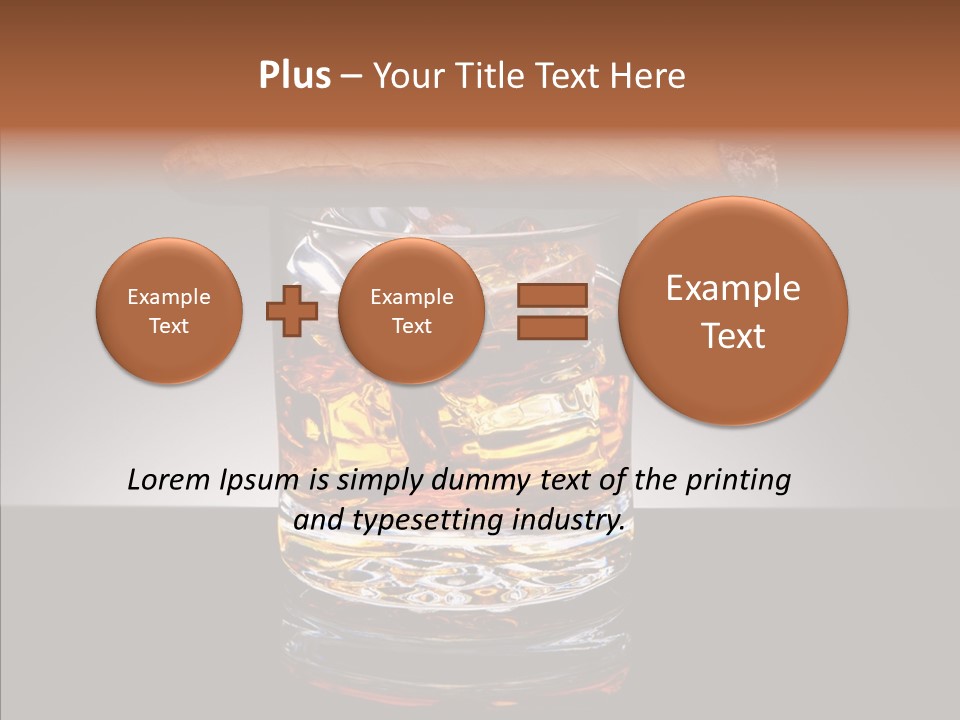 Golden Drink Lit PowerPoint Template