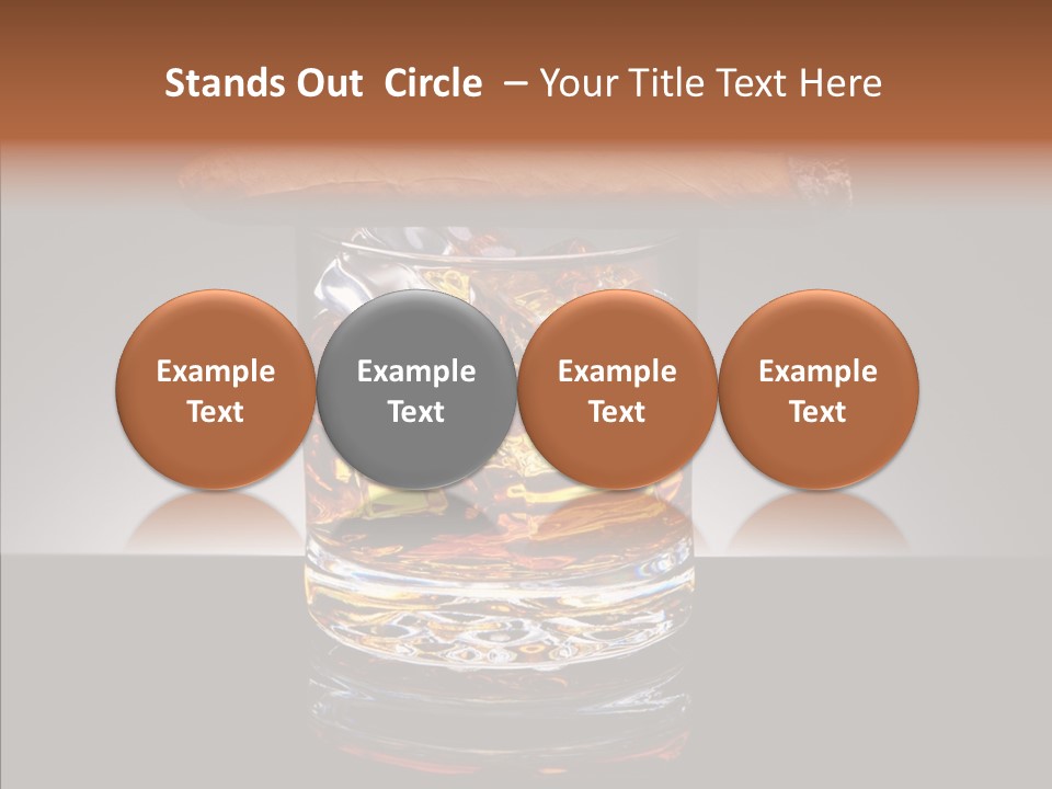 Golden Drink Lit PowerPoint Template