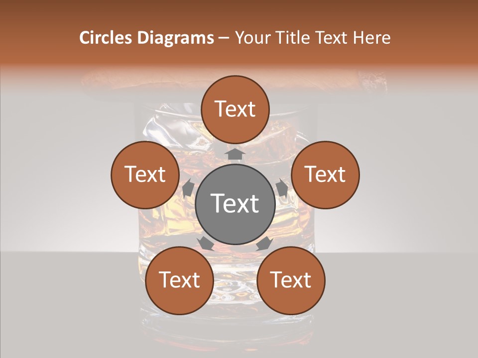 Golden Drink Lit PowerPoint Template