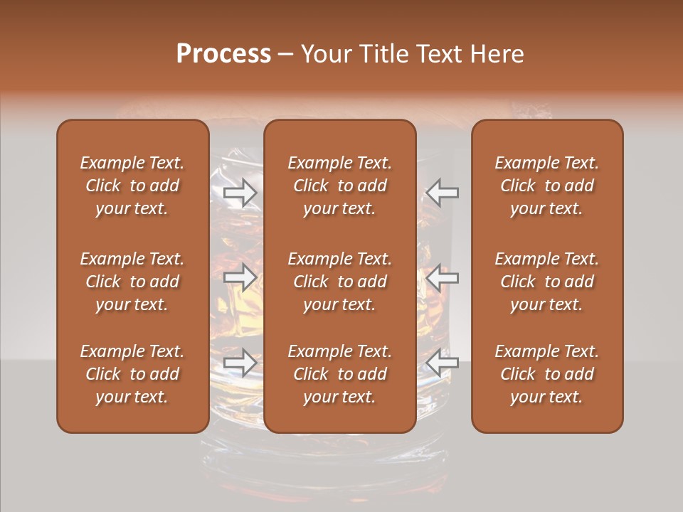 Golden Drink Lit PowerPoint Template