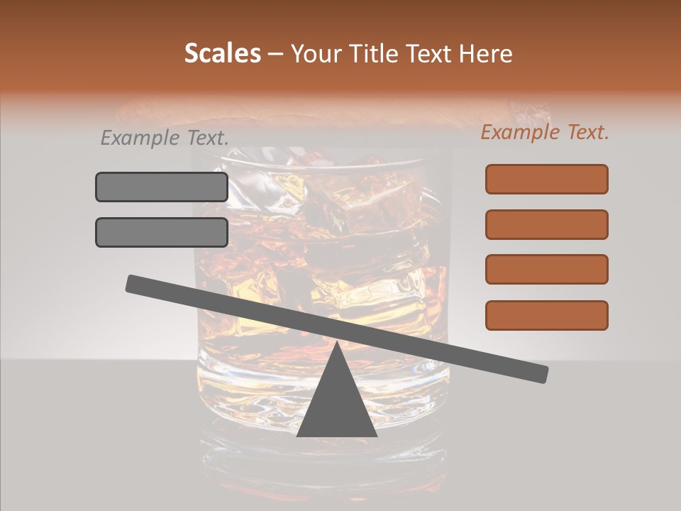 Golden Drink Lit PowerPoint Template