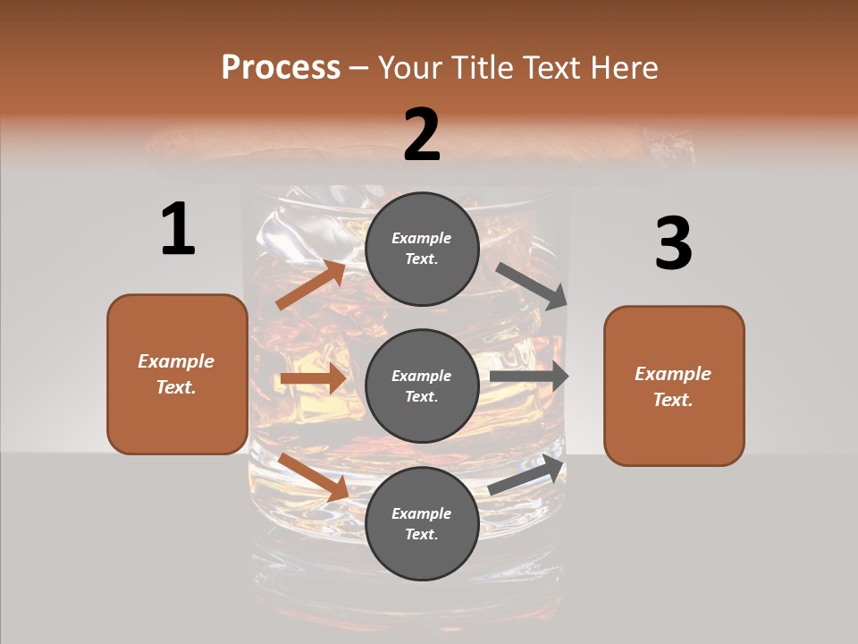 Golden Drink Lit PowerPoint Template