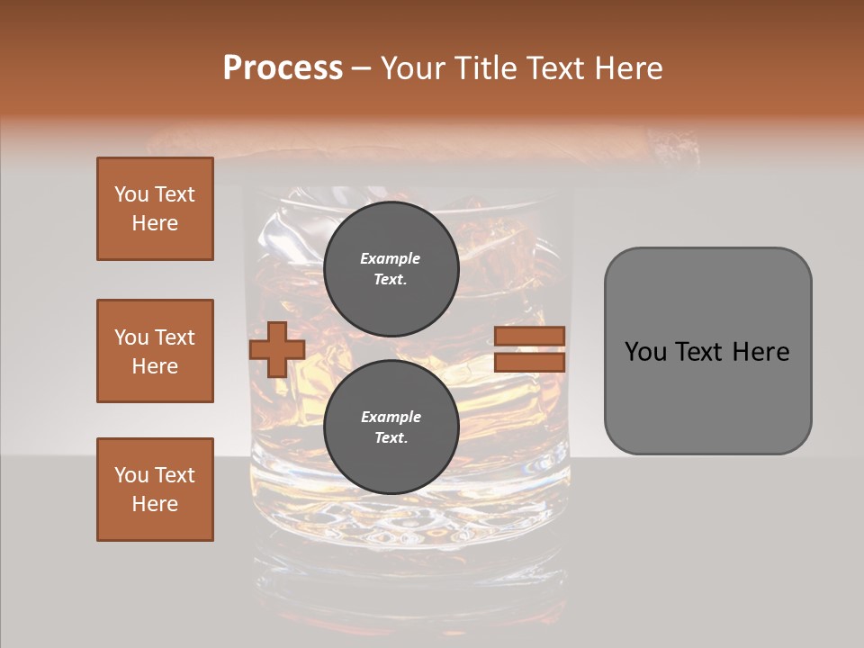 Golden Drink Lit PowerPoint Template