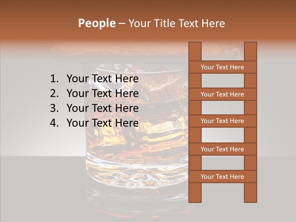 Golden Drink Lit PowerPoint Template