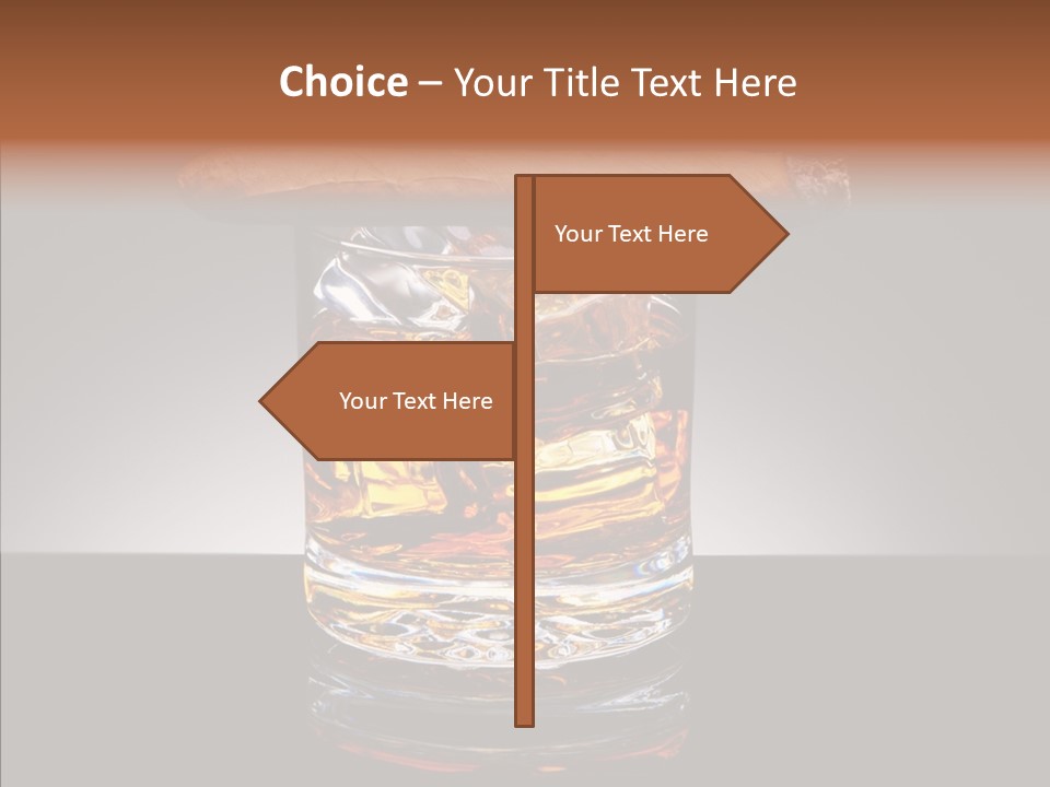 Golden Drink Lit PowerPoint Template