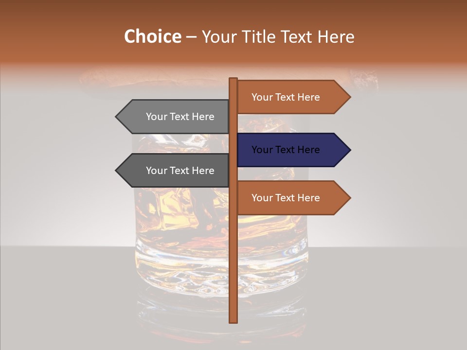 Golden Drink Lit PowerPoint Template