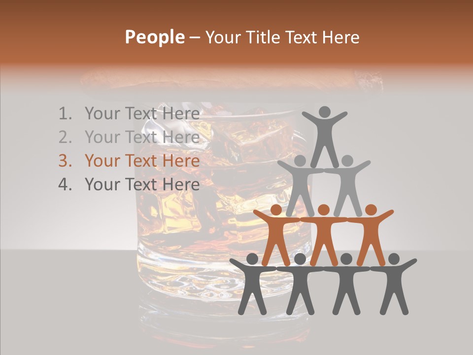 Golden Drink Lit PowerPoint Template