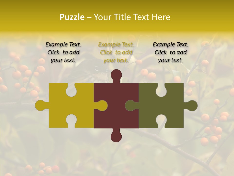 Bird Leaves Nature PowerPoint Template