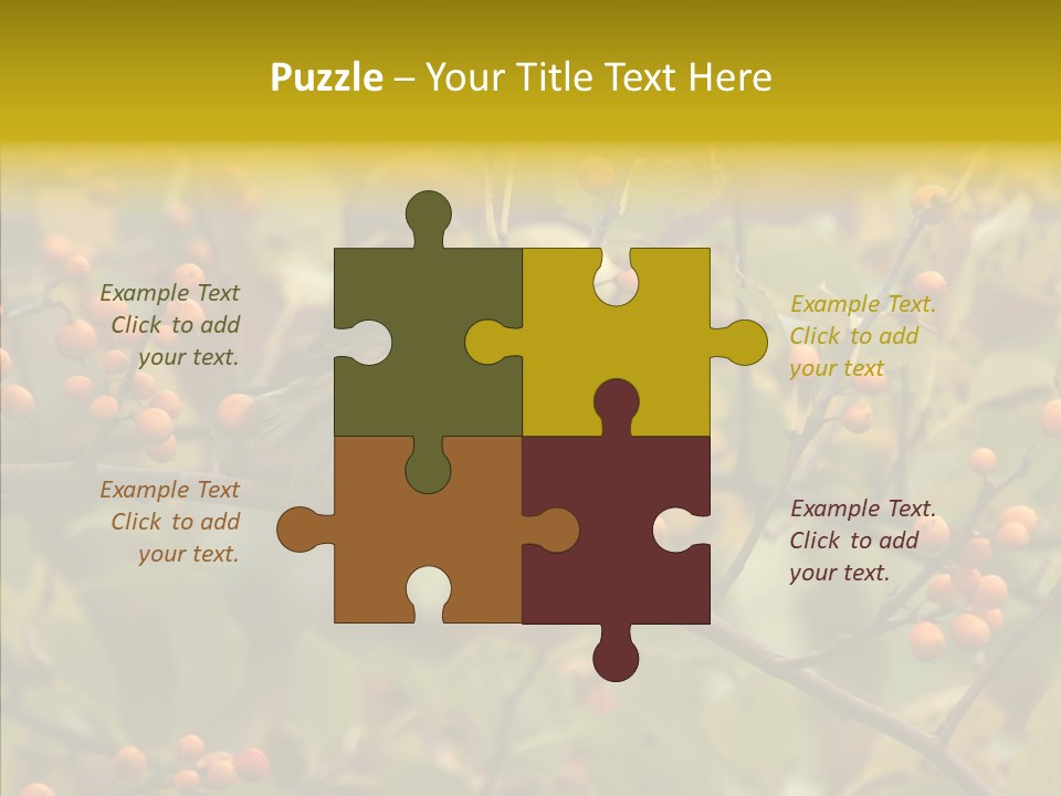 Bird Leaves Nature PowerPoint Template