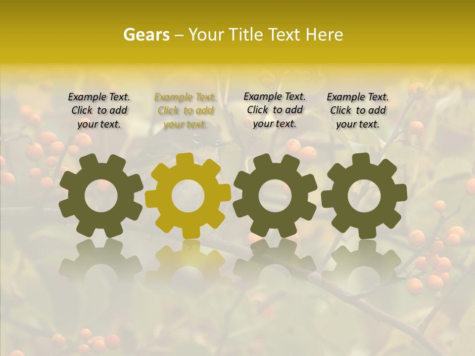 Bird Leaves Nature PowerPoint Template