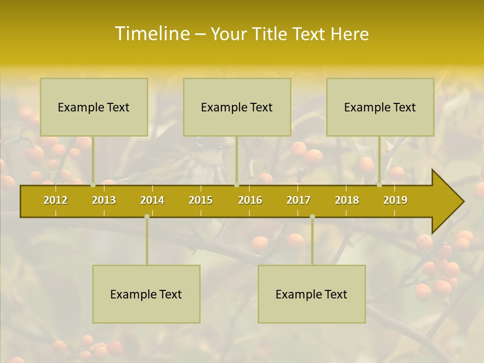 Bird Leaves Nature PowerPoint Template
