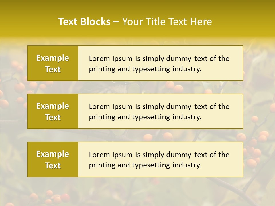 Bird Leaves Nature PowerPoint Template