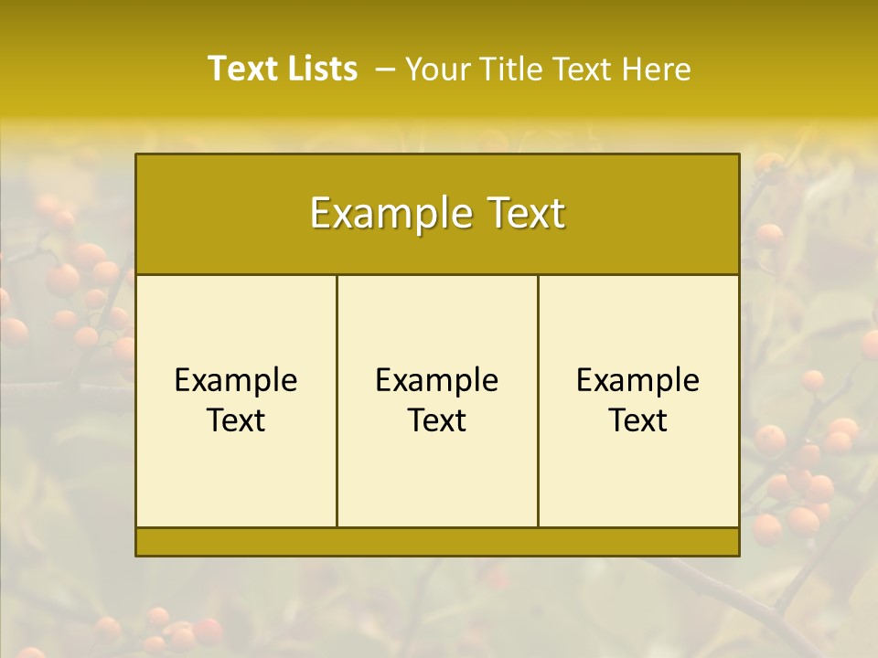 Bird Leaves Nature PowerPoint Template