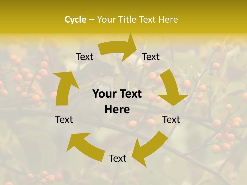 Bird Leaves Nature PowerPoint Template