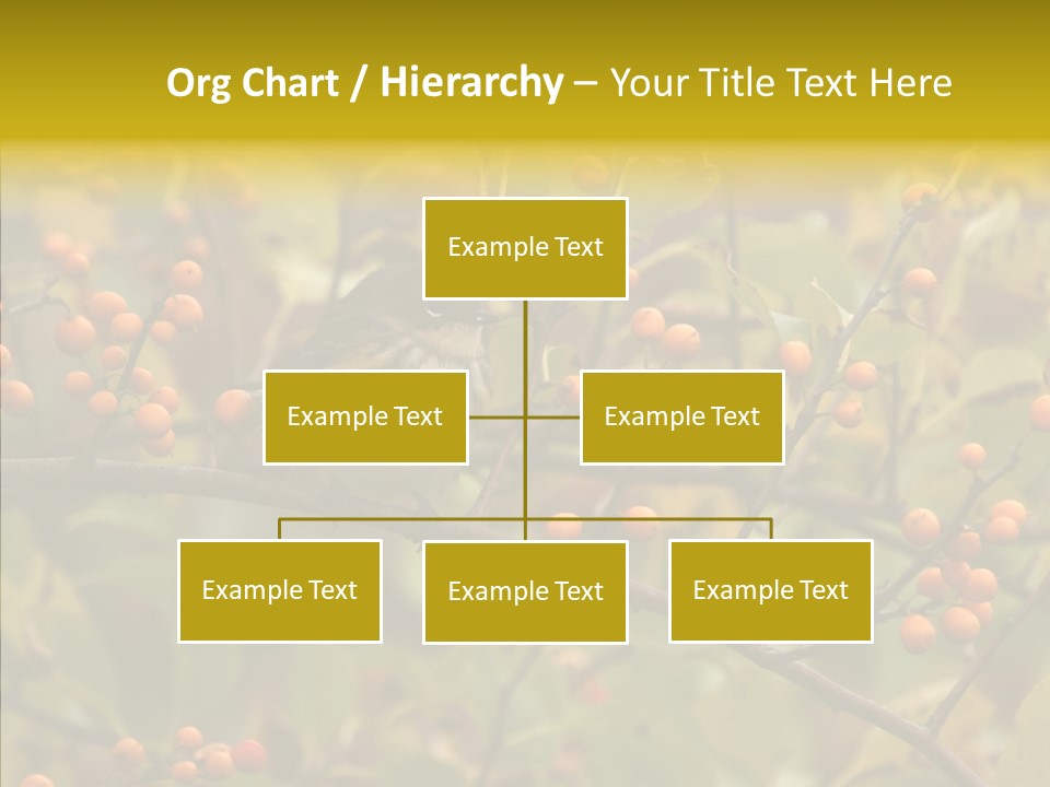 Bird Leaves Nature PowerPoint Template