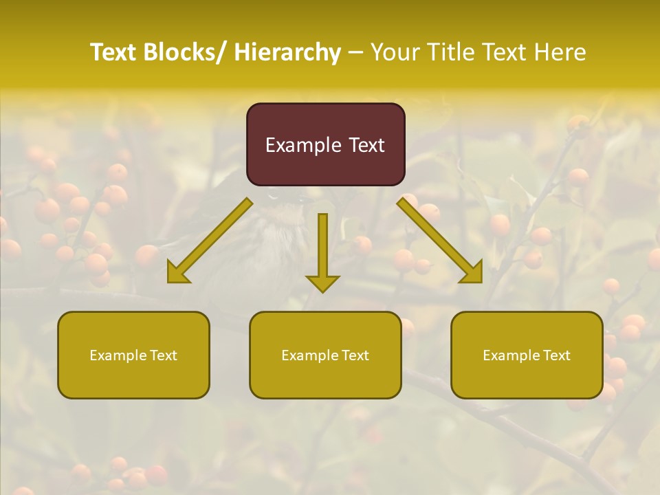 Bird Leaves Nature PowerPoint Template