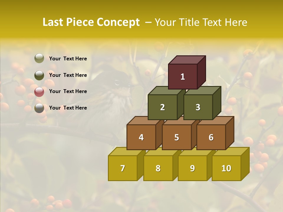 Bird Leaves Nature PowerPoint Template