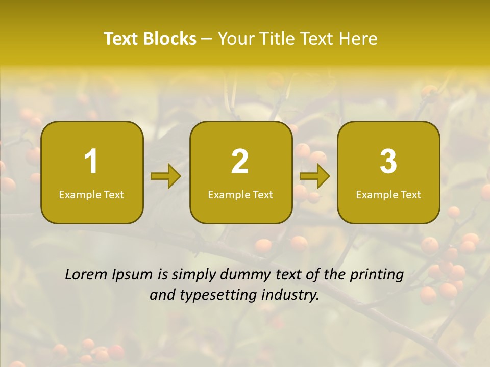 Bird Leaves Nature PowerPoint Template