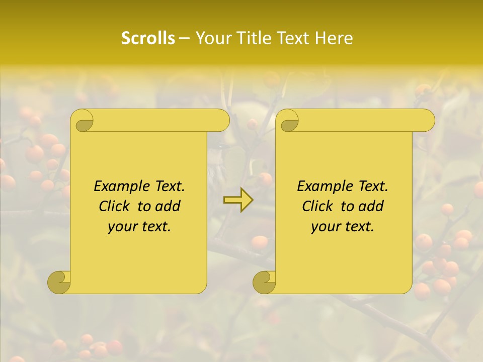 Bird Leaves Nature PowerPoint Template